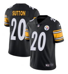 Men's Nike Pittsburgh Steelers #20 Cameron Sutton Black Team Color Vapor Untouchable Limited Player NFL Jersey