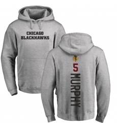 NHL Adidas Chicago Blackhawks #5 Connor Murphy Ash Backer Pullover Hoodie