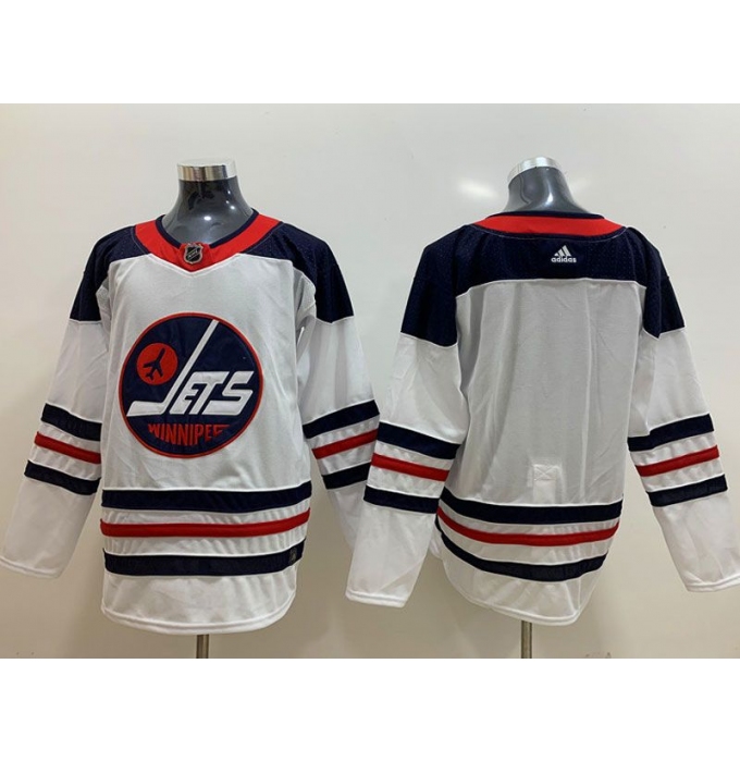 Men's Winnipeg Jets White Custom Made Fanatics Branded Alternate Player Jersey