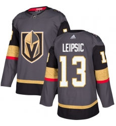 Men's Adidas Vegas Golden Knights #13 Brendan Leipsic Authentic Gray Home NHL Jersey
