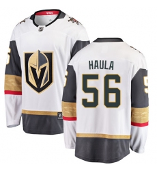 Youth Vegas Golden Knights #56 Erik Haula Authentic White Away Fanatics Branded Breakaway NHL Jersey