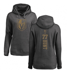 NHL Women's Adidas Vegas Golden Knights #77 Brad Hunt Charcoal One Color Backer Pullover Hoodie