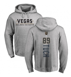 NHL Adidas Vegas Golden Knights #89 Alex Tuch Gray Backer Pullover Hoodie