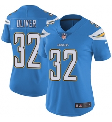 Women's Nike Los Angeles Chargers #32 Branden Oliver Electric Blue Alternate Vapor Untouchable Limited Player NFL Jersey