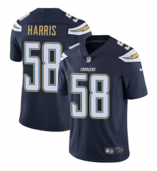 Men's Nike Los Angeles Chargers #58 Nigel Harris Navy Blue Team Color Vapor Untouchable Limited Player NFL Jersey