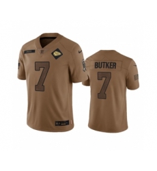 Men's Nike Kansas City Chiefs #7 Harrison Butker 2023 Brown Salute To Service Limited Football Stitched Jersey
