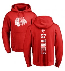 NHL Adidas Chicago Blackhawks #57 Tommy Wingels Red One Color Backer Pullover Hoodie