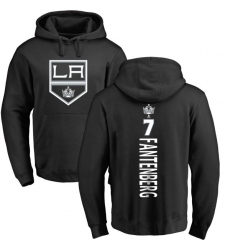 NHL Adidas Los Angeles Kings #7 Oscar Fantenberg Black Backer Pullover Hoodie
