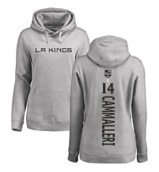 NHL Women's Adidas Los Angeles Kings #14 Mike Cammalleri Ash Backer Pullover Hoodie