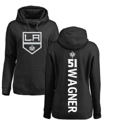 NHL Women's Adidas Los Angeles Kings #51 Austin Wagner Black Backer Pullover Hoodie