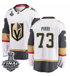 Youth Vegas Golden Knights #73 Brandon Pirri Authentic White Away Fanatics Branded Breakaway 2018 Stanley Cup Final NHL Jersey