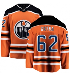 Youth Edmonton Oilers #62 Eric Gryba Fanatics Branded Orange Home Breakaway NHL Jersey