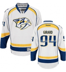 Youth Reebok Nashville Predators #94 Samuel Girard Authentic White Away NHL Jersey