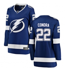 Women's Tampa Bay Lightning #22 Erik Condra Fanatics Branded Royal Blue Home Breakaway NHL Jersey