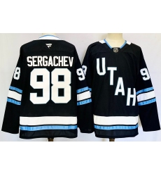 Men's Utah Hockey Club #98 Mikhail Sergachev Navy 2024-25 Stitched Jersey