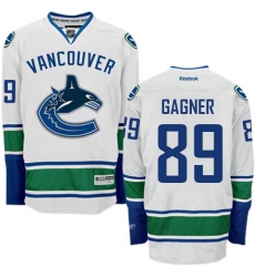 Men's Reebok Vancouver Canucks #89 Sam Gagner Authentic White Away NHL Jersey