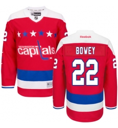 Women's Reebok Washington Capitals #22 Madison Bowey Authentic Red Third NHL Jersey