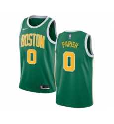 Men's Nike Boston Celtics #0 Robert Parish Green Swingman Jersey - Earned Edition