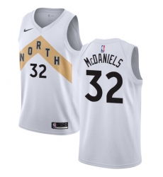 Youth Nike Toronto Raptors #32 KJ McDaniels Swingman White NBA Jersey - City Edition