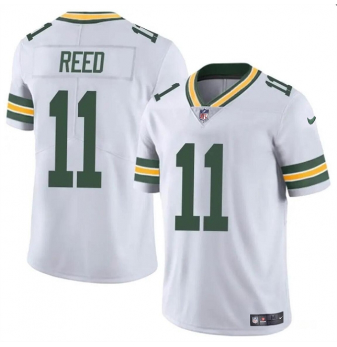 Men's Green Bay Packers #11 Jayden Reed White Vapor Untouchable Football Stitched Jersey