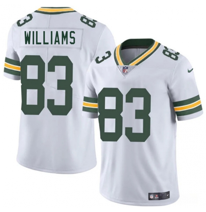 Men's Green Bay Packers #83 Savion Williams White 2025 Draft Vapor Untouchable Limited Football Stitched Jersey