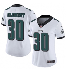 Women's Nike Philadelphia Eagles #30 Corey Clement White Vapor Untouchable Limited Player NFL Jersey