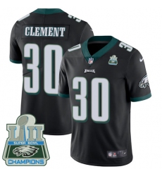 Youth Nike Philadelphia Eagles #30 Corey Clement Black Alternate Vapor Untouchable Limited Player Super Bowl LII Champions NFL Jersey