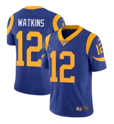 Men's Nike Los Angeles Rams #12 Sammy Watkins Royal Blue Alternate Vapor Untouchable Limited Player NFL Jersey