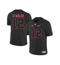 Alabama Crimson Tide 12 Ken Stabler Black College Football Jersey