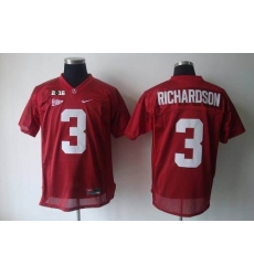 Alabama Crimson Tide #3 Trent Richardson Red 2016 College Football Playoff National Championship Patch Stitched NCAA Jersey
