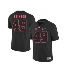 Alabama Crimson Tide 49 Ed Stinson Black College Football Jersey