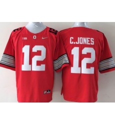 Youth Ohio State Buckeyes #12 Cardale Jones Red Stitched NCAA Jersey