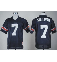 Auburn  Tigers #7 Sullivan Blue Embroidered NCAA Jersey