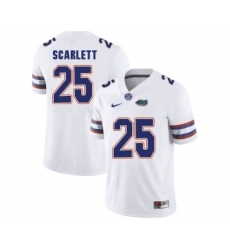 Florida Gators 25 Jordan Scarlett White College Football Jersey