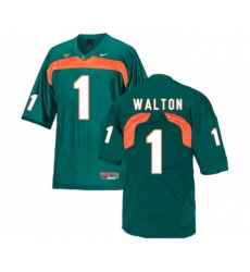 Miami Hurricanes 1 Mark Walton Green College Football Jersey