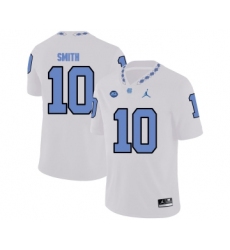 North Carolina Tar Heels 10 Jonathan Smith White College Football Jersey