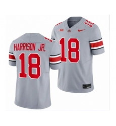 Men's Ohio State Buckeyes #18 Marvin Harrison JR. Gray 2023 F.U.S.E. Limited Stitched Jersey