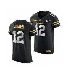 Men's Ohio State Buckeyes Cardale Jones Black Golden Edition Jersey 2020-21