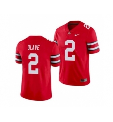 Men's Ohio State Buckeyes Chris Olave Scarlet Game College Football Jersey