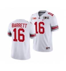 Men's Ohio State Buckeyes J.T. Barrett Sugar Bowl Jersey White Playoff Away