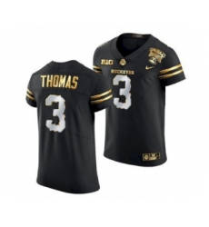 Men's Ohio State Buckeyes Michael Thomas 2021 Sugar Bowl Jersey Black Gold