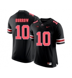 Ohio State Buckeyes 10 Joe Burrow Blackout College Football Jersey