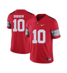 Ohio State Buckeyes 10 Joe Burrow Red 2018 Spring Game College Football Limited Jersey