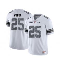 Ohio State Buckeyes 25 Mike Weber White Shadow College Football Jersey