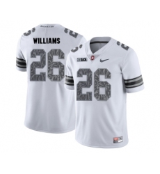 Ohio State Buckeyes 26 Antonio Williams White Shadow College Football Jersey