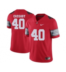 Ohio State Buckeyes 40 Hopalong Cassady Red 2018 Spring Game College Football Limited Jersey