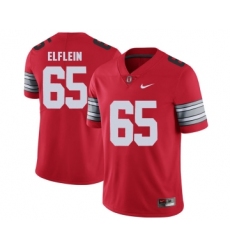 Ohio State Buckeyes 65 Pat Elflein Red 2018 Spring Game College Football Limited Jersey