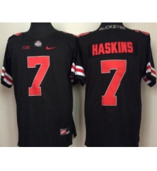 Ohio State Buckeyes 7 Dwayne Haskins Jr Black Shadow College Football Jersey