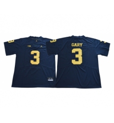 Michigan Wolverines 3 Rashan Gary Navy Jordan College Football Jersey