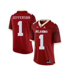 Oklahoma Sooners 1 Tony Jefferson Red 47 Game Winning Streak College Football Jersey